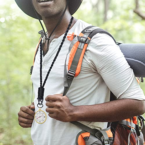 YETOOME Cordão de pescoço resistente para homens e mulheres, sobrevivência ao ar livre, colar de cor