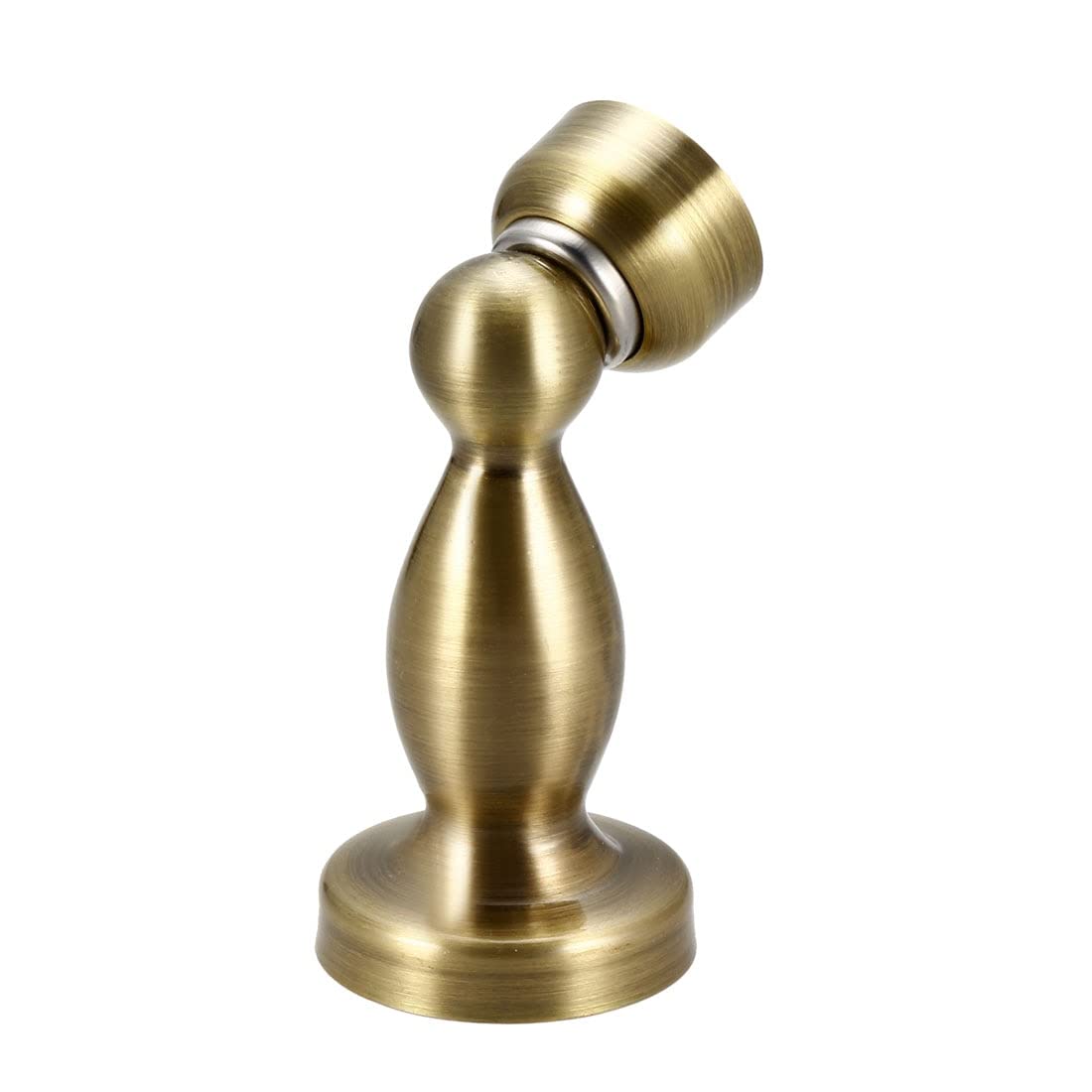 2pcs Magnetic Door Stopper Stainless Steel Doorstop Catch Holder with Screws Bronze Tone