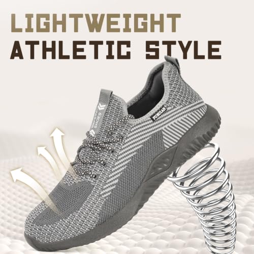 Image of Furuian Steel Toe Work Shoes for Men Women Safety Construction Sneakers