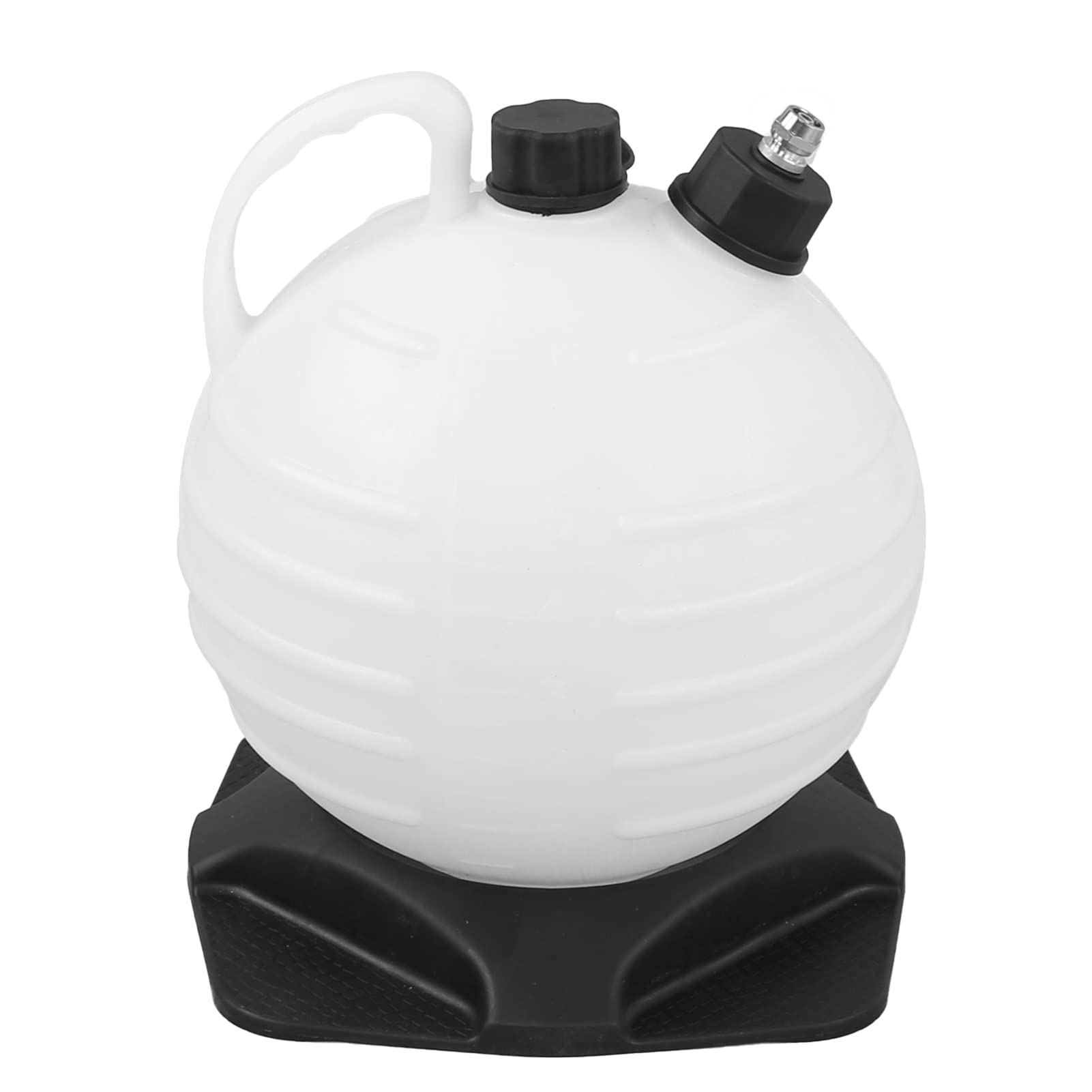 Extractor de aceite al vacío de 6 L, bomba de líquido manual de plástico para cortacésped de automóvil, motocicleta, bomba de cambio de aceite con inflador de aire y boquilla negra para