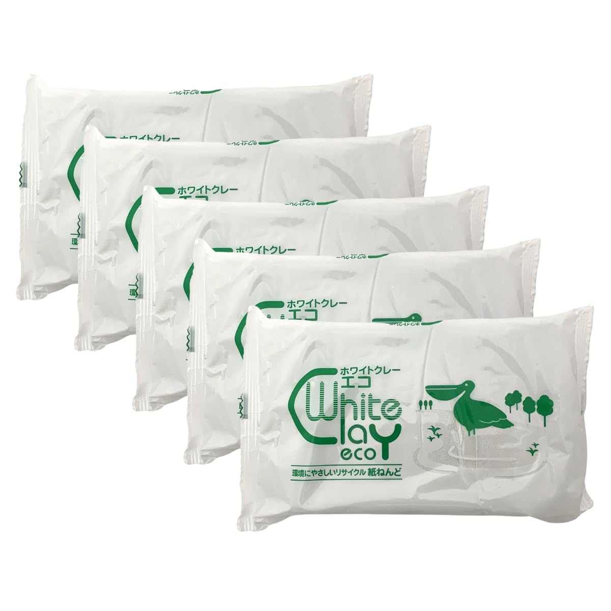 Amazon.co.jp: 紙粘土 ホワイトクレー エコ 【1kg×5個】 : ホビー