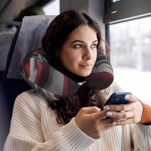 Almohada de viaje espuma viscoelástica tamaño estándar miniatura 6