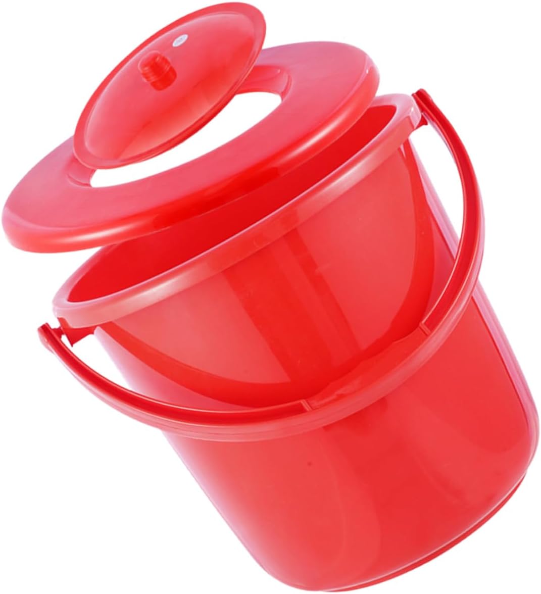 FOMIYES Portable Urinal Chamber Pot Lid Lightweight Bedpan for Home Travel for Elderly Disabled Use Convenient Spill Design Compact and Easy to Carry
