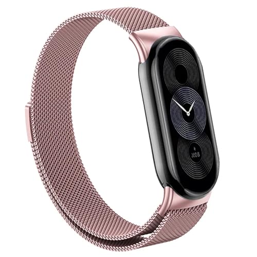 Bracelet en acier inoxydable Xiaomi Band 9 avec boucle ajustable