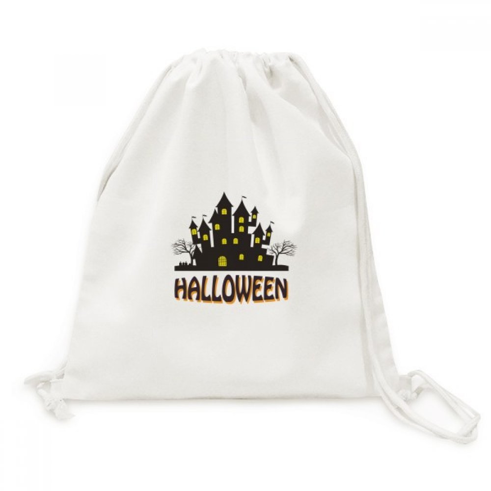 Sac d'Halloween Horror Toile Drawstring Backpack résistant pour voyage et sac de shopping