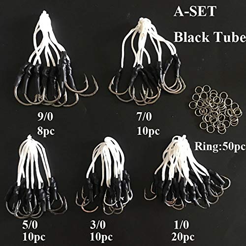 LMEIQUN, 108pcs in Acciaio Inox Assist Hooks Jig