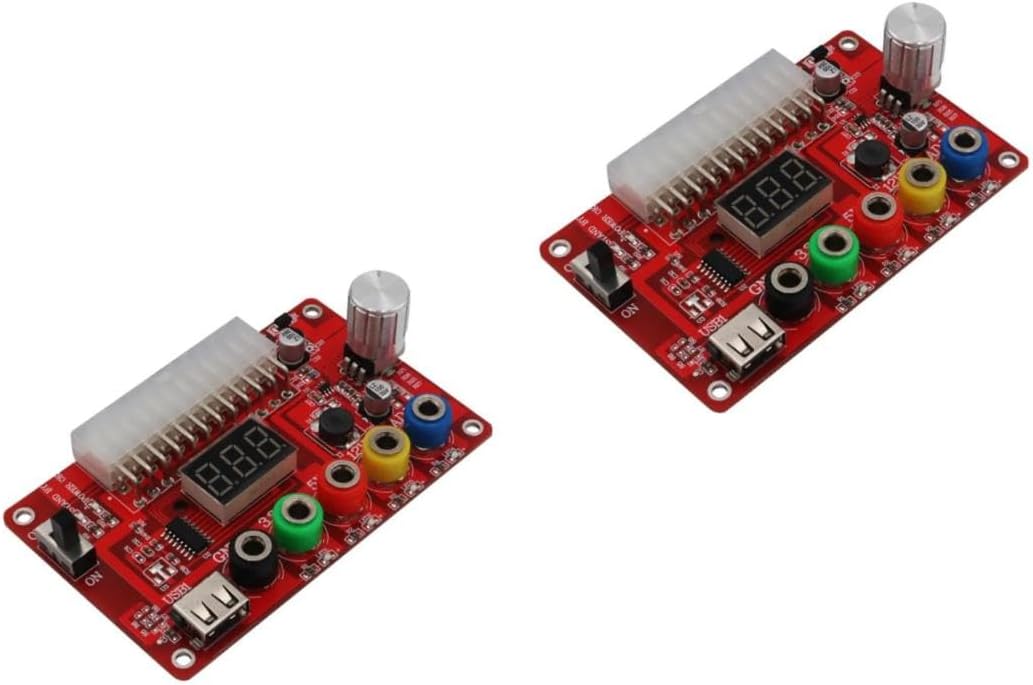 NUOBESTY 2pcs Adjustable Voltage Regulator Board Power Converter Module for Led Lights Motor Drive and Vehicle Equipment Easy to Install and Power Supply