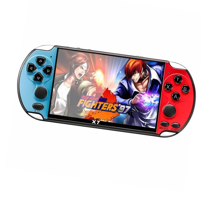 Elevea 15 YEARS GUARANTEE, Handheld Game Console with 10000 Built-in Games, 8GB Memory, 5.1 inch Screen, MP5 Controller, D