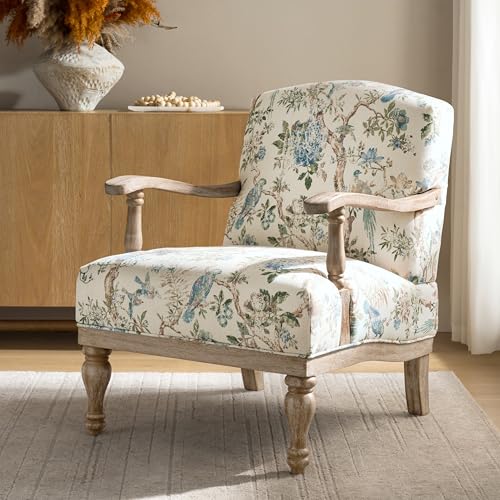 HULALA HOME Floral Wingback Chair