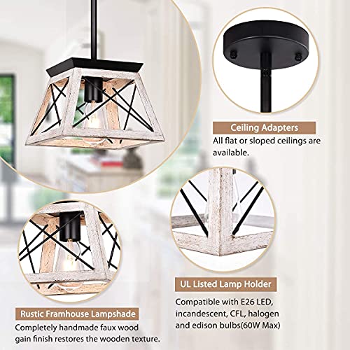 Farmhouse-Pendant-Light-Kitchen-Island-One-Light-Metal-Hanging-Light-Fixture-Industrial-Over-Sink-Light-Fixture-Trapezoidal-Shape-Rustic-Kitchen-Light-for-Dining-Room-Entryway-Hallway Farmhouse Pendant Light Kitchen Island One Light Metal Hanging Light Fixture Industrial Over Sink Light Fixture Trapezoidal Shape Rustic Kitchen Light for Dining Room Entryway Hallway