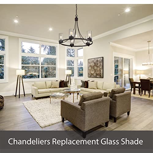 Aspen Creative Clear Glass Shade for Pendant Light, 6.5 D x 6.5 H