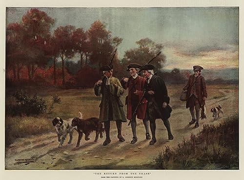 Lienzo vintage El Regreso de George Goodwin Kilburne, pintura decorativa de pared de 60x90cm