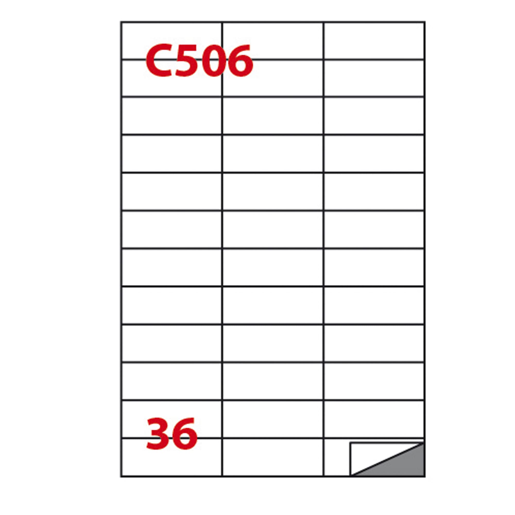 Markin 210C506 White Labels