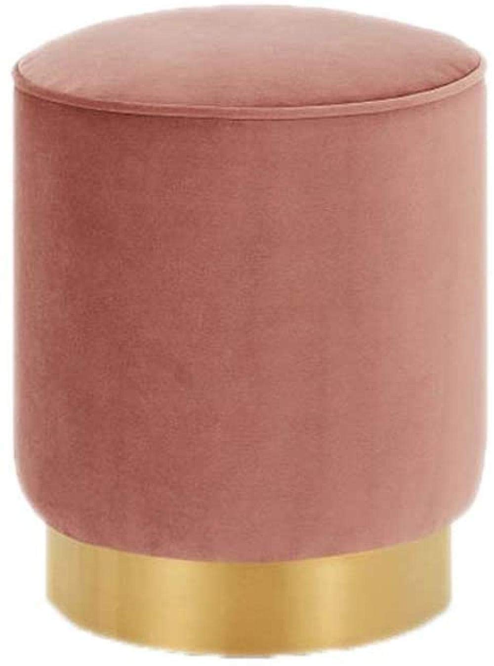 Tabouret de sofa de pouf bas en velours pour repose-meubles déco de salon