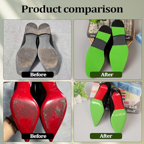 Image of 39 in Green Sole Protector for Heel Shoes, Green Louboutin Sole Protector for Bottom Heels(5 in *39 in)
