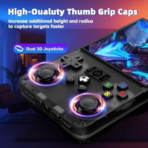 Image of R36MAX Retro Handheld Game Console, 4.0 Inch 720x720 IPS Screen, Retro Gaming Console with 128G Built-in 22000+ Classic Games, Portable Handheld Linux System, 4000mAh Battery