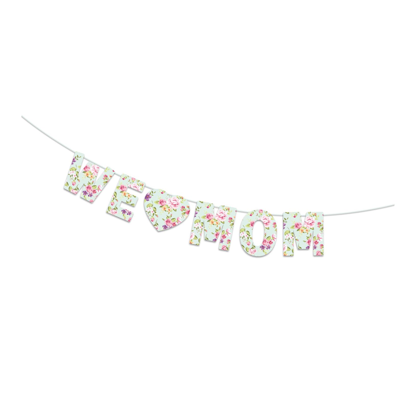 Yhplxyuus Cheerful Mother ’ s Day Party Bunting Mothers Day Decoration for Celebration Honoring Mothers and Women Happy Mother ’ s Bunting