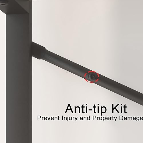 Miniatura 53 de HSH Furniture estante vintage industrial, librero rústico, estantería de madera y metal abierto, roble oscuro Roble negro,Roble gris claro.,Marrón