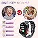JKCKO 4G Kids Smart Watch GPS Tracker, Boys Girls Kids Smartwatches Phone Watch Video Call SOS Emergency Alarm Voice Chat Game and Touch Screen Tracking Smartwatch for Age 4-12 (Black)