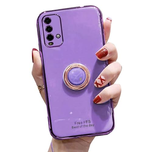 Redmi 9T ケース リング付き&ストラップ付き シンプル 保護ケース 衝撃吸収 カバー シャオミ リドミ9T 4G ソフトケース スマホケース おしゃれ スマホカバー スマートフォン ケース カバー