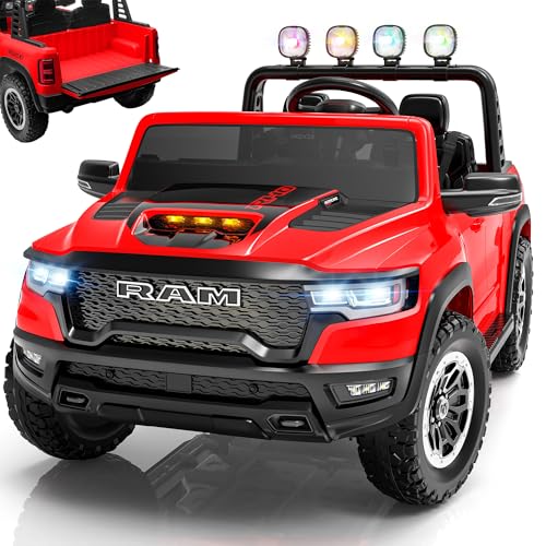 Seizeen 24V Ride on Toys for Big Kids, Licensed RAM 1500 RHO 2 Seater Ride on...
