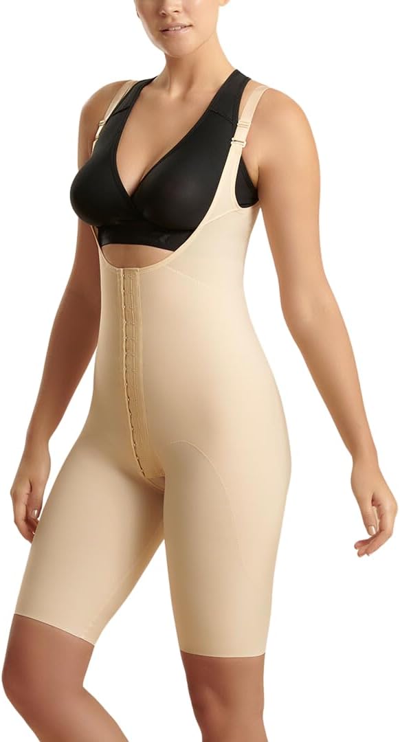 MARENA SFBHRS Girdle, High-Back, Reinforced Panels – Adjustable Above the Knee Girdle, Stage 1, XL, Beige