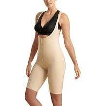 MARENA SFBHRS Girdle, High-Back, Reinforced Panels Adjustable Above the Knee Girdle, Stage 1, XL, Beige