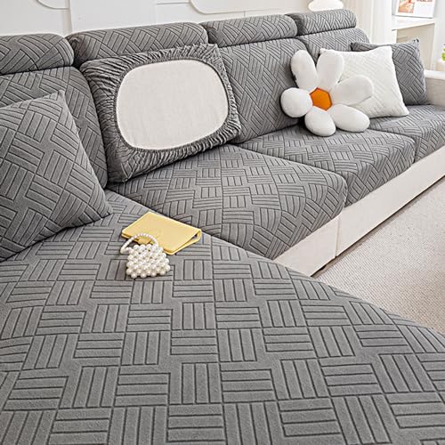 Housse canapé antidérapante et extensible pour protéger un canapé 3 places