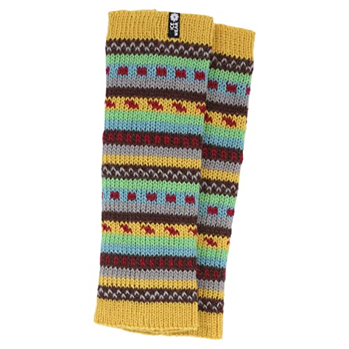 ICEWEAR Magney knitted Nordic legwarmer (Yellow, One size)