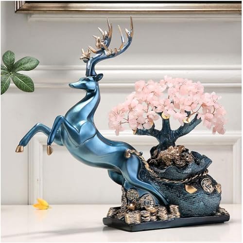 Árbol de cristal Feng Shui para decoración del hogar, promueve la prosperidad, el espíritu saludable y la energía positiva en la mesa del comedor