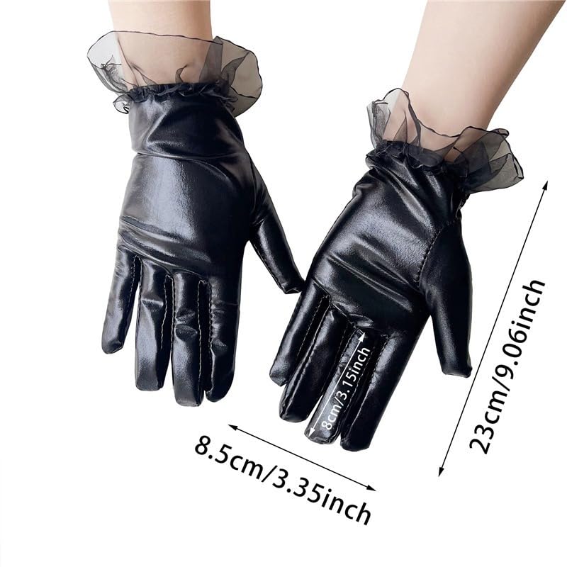 Women Lace Gloves Floral Bow Short Gloves for Opera Evening Bridal Party Wedding Elegant Accessories4