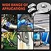 Hose Clamp Kit Adjustable 4 m Length with Perforated Tape Clamp 12.6 mm Width Made of 304 Stainless Steel for Securing Water or Gas Pipelines Automotive and Industrial Applications Includes 8 Clamps