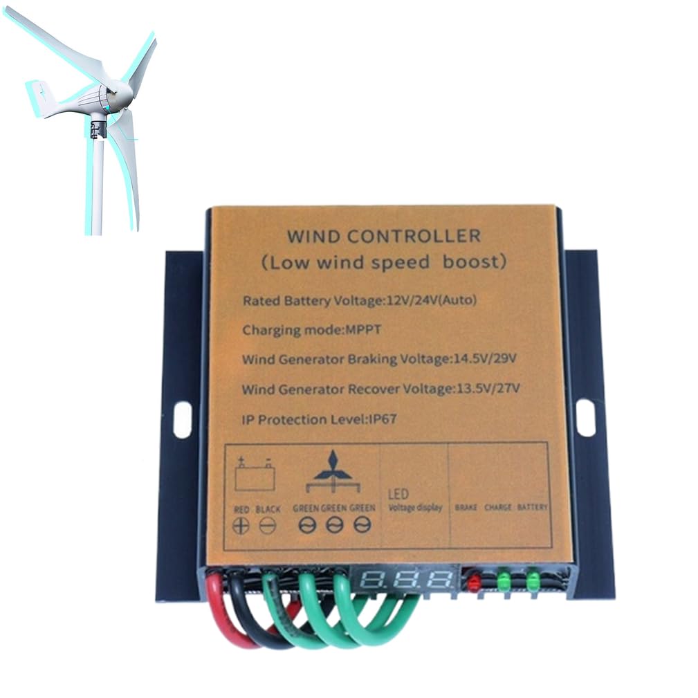 Contrôleur de Charge d'éolienne MPPT 20000W, 12V 24V 48V 220V, générateur d'énergie éolienne à Basse Vitesse, contrôleur d'éolienne à axe Horizontal