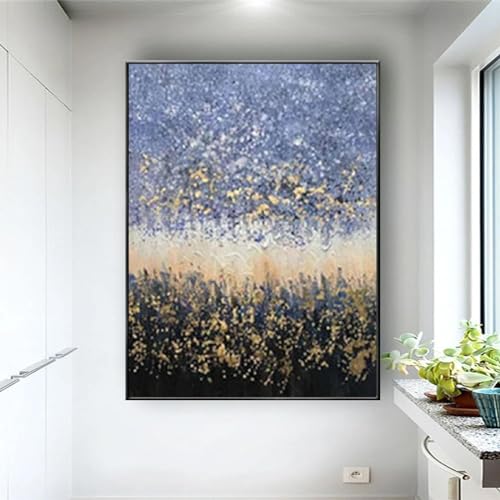 Toile d'art mural 80x100 cm avec peinture à l'huile abstraite pour salon