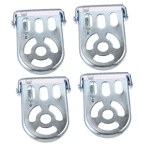 HEALLILY 2pairs Rear Feet Pedals for Foldable Metal Foot Pegs for Comfort and Stability Cycling for Mountain and Road