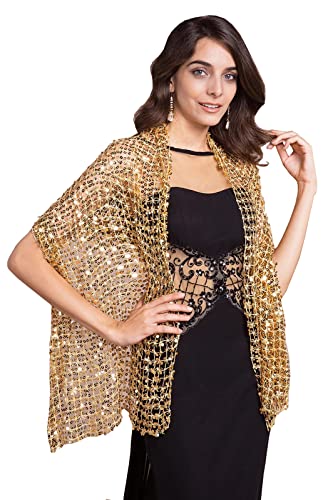 Sparkling Metallic Shawls and Wraps with Buckle for Evening Party Dresses Wedding Party
