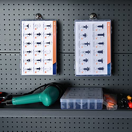 Gooacc 700Pcs Car Push Retainer Clips Auto Fasteners Assortment 30 Sizes Nylon Bumper Fender Rivets With 10 Cable Ties Fasteners Remover For Toyota Gm Ford Toyota Honda Chrysler #TOP7