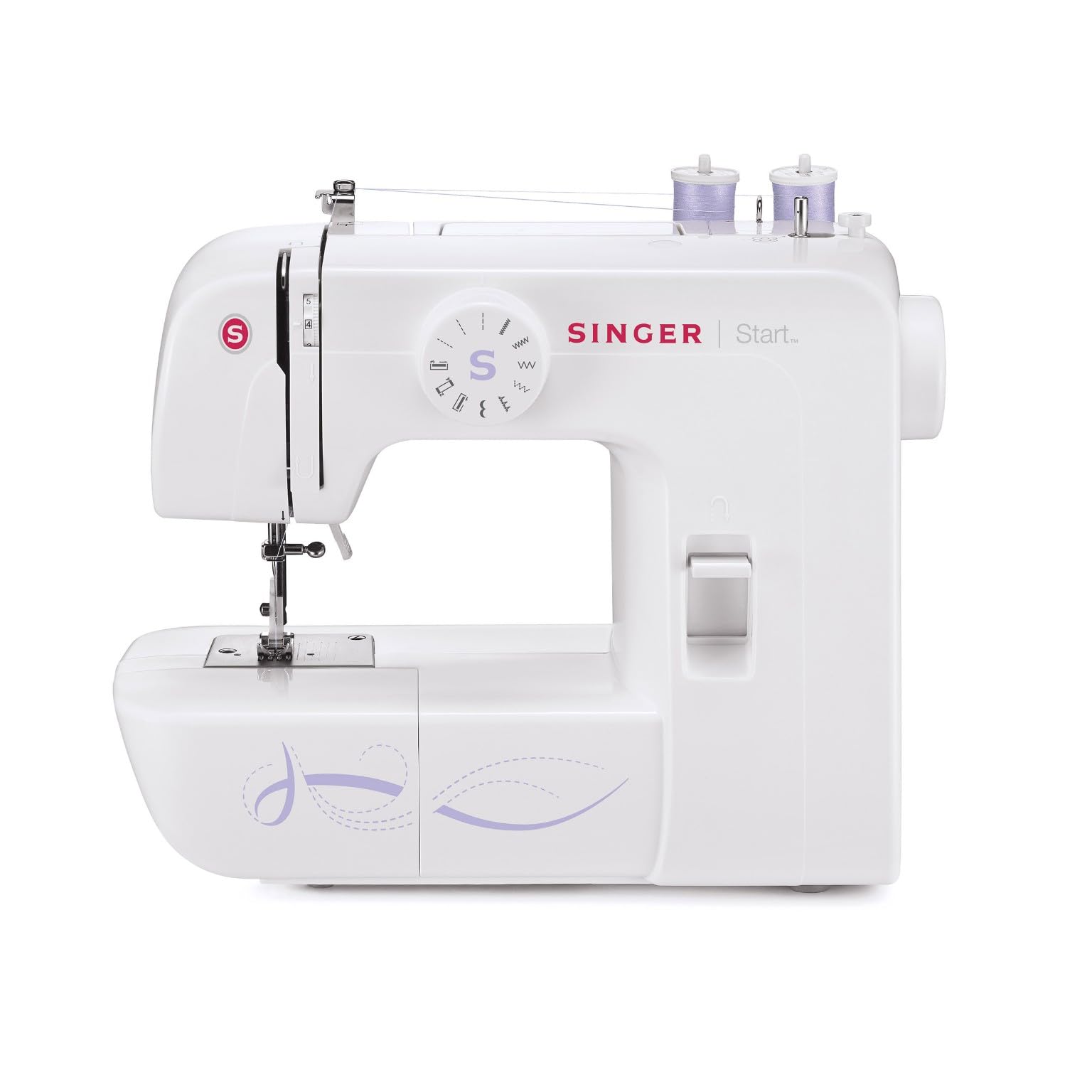 Singer Start 1306 Macchina da Cucire Meccanica | Bundle con Borsa Originale SVP | Macchina da Cucire Singer Economica per Principianti | 6 Punti di Cucitura, Leggera e Compatta