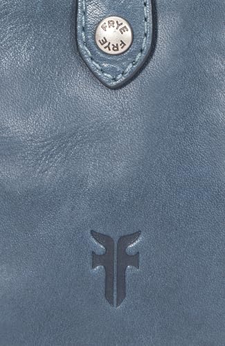 Image of Frye Women's Melissa Snap Card Wallet, Steel, One Size