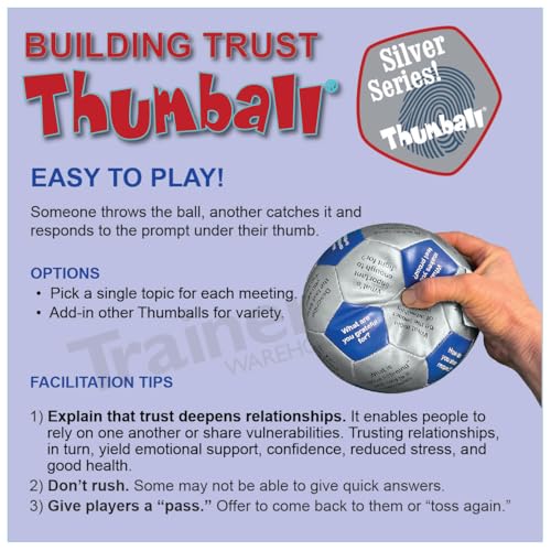 Image of Trainers Warehouse 6 inch Thumball Collection, 32 Prompts for Conversation, Team Building, Relationship and Training