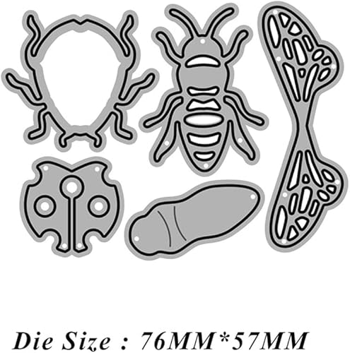 Miniatura 2 de Troqueles de corte de metal para insectos, abejas, dama, escarabajo, mariquita, para hacer tarjetas de bricolaje, álbumes de recortes, álbum de fotos