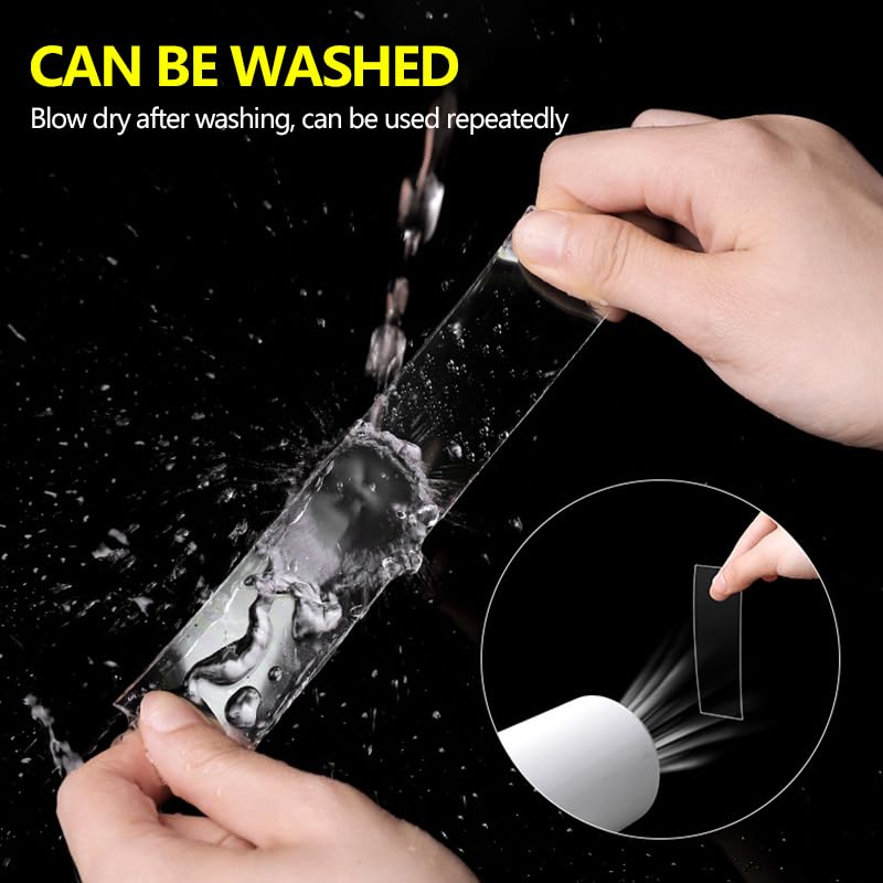 Miniatura 7 de Nayilin Cinta adhesiva de doble cara  Cinta de montaje fuerte para fotos, paredes, alfombras y más  Cinta adhesiva extraíble con nanotecnología