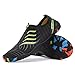 Zonkacen Unisex Fashion Breathable Quick Drying Aqua Shoes for Outdoor Fishing Washing Car Beach Upstream River Sea Boat Sport Holiday Black Green 6 Men/7.5 Women