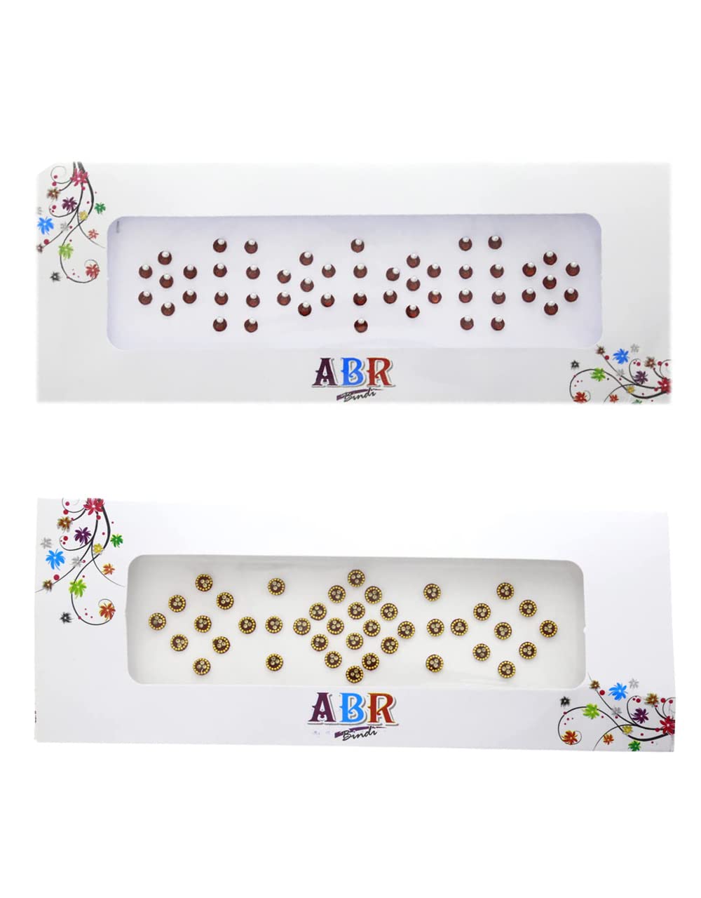 Anuradha Art jewelleryRound Shape Red Colour Bindi For Women & Girls | Stone Bindis, Tikali Packets For Stylish Women | Daily use Bindis | Bindis Combo packets for Women