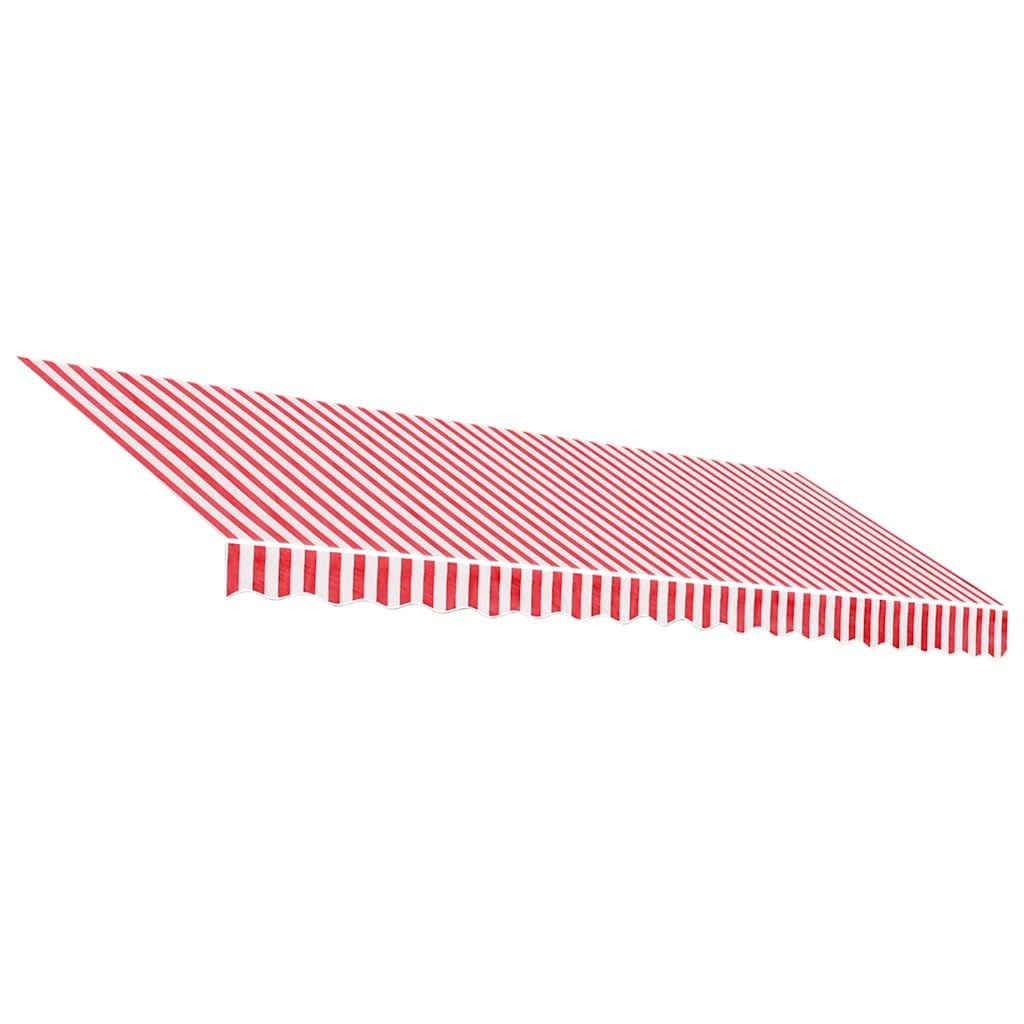 vidaXL Awning Replacement Fabric Red and White 430x295 cm Polyester — image 1
