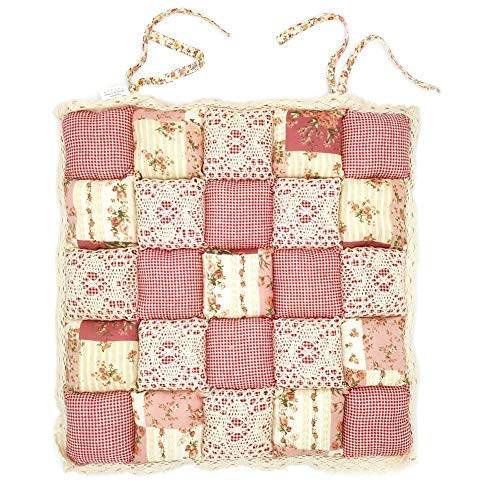 Coussin de chaise durable décoratif rose floral aux finitions soignées - 2