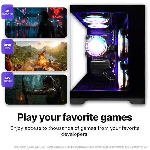 Image of SAAV Elite Prebuilt Gaming PC Bundle Desktop Tower