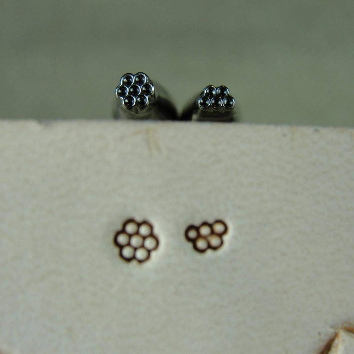 Stainless Steel Barry King - 2-Piece Round Grounder Set (Leather Stamping Tools)