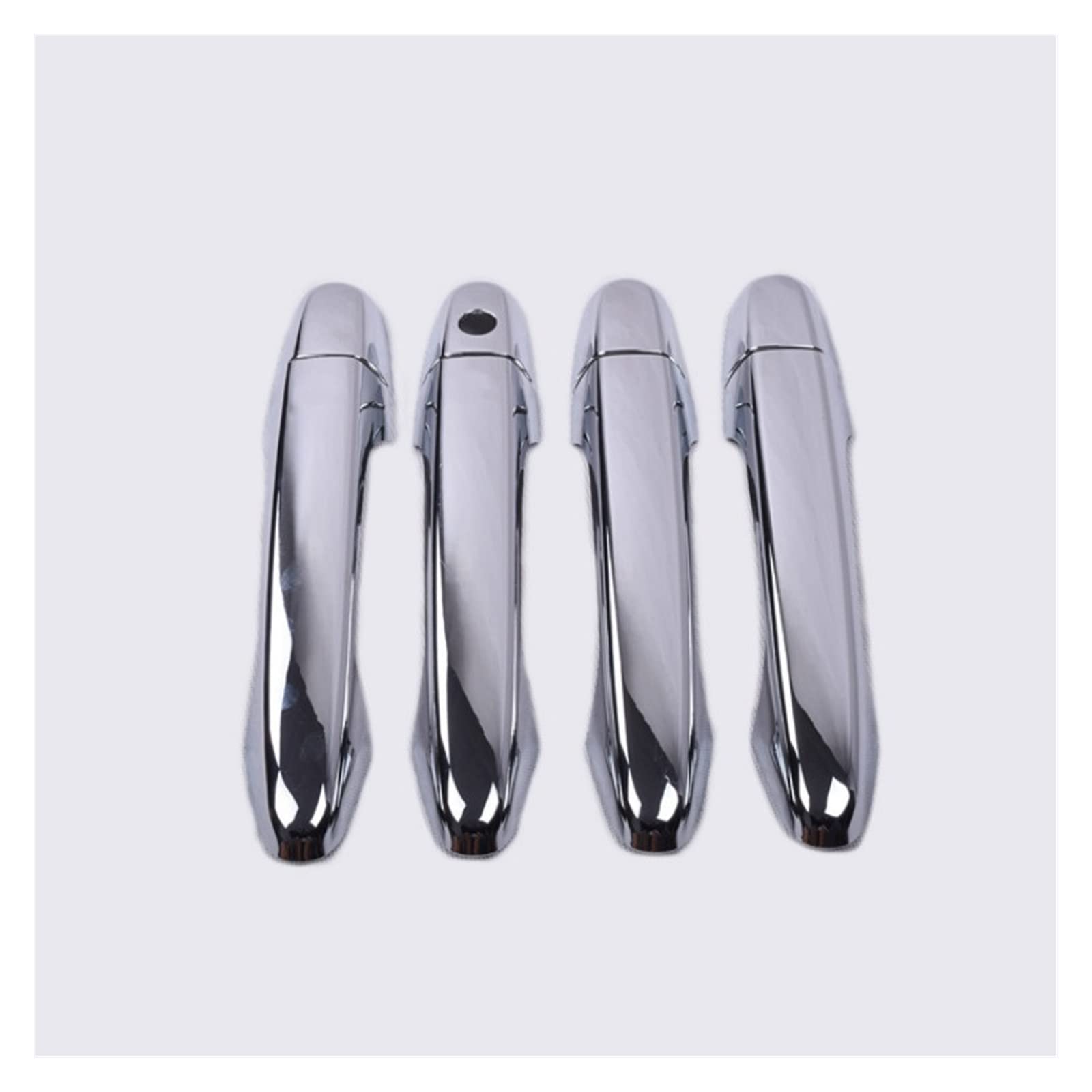 Rinkteea Silver Exterior Car Door Handle For Civic Sedan&Coupe Only 2012-2016 Chrome Carbon Fiber Door Handle Covers Trim Car Styling Accessories(Silver)