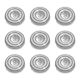 9 Pack SH90 Replacement Head Compatible with Philips Norelco Series 9000(S9xxx) /8000(S8xxx) ， Upgraded SH90 Compatibility Double blades for norelco 9000 replacement heads